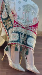 ETHNIC INSPIRED Luxury Kaftan Silk 3-Piece | Fully Heavy Embroidered