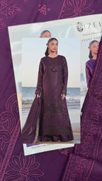 IZEL — WINTER COLLECTION 2026 
3-PIECE DHANAK EMBROIDERED SUIT