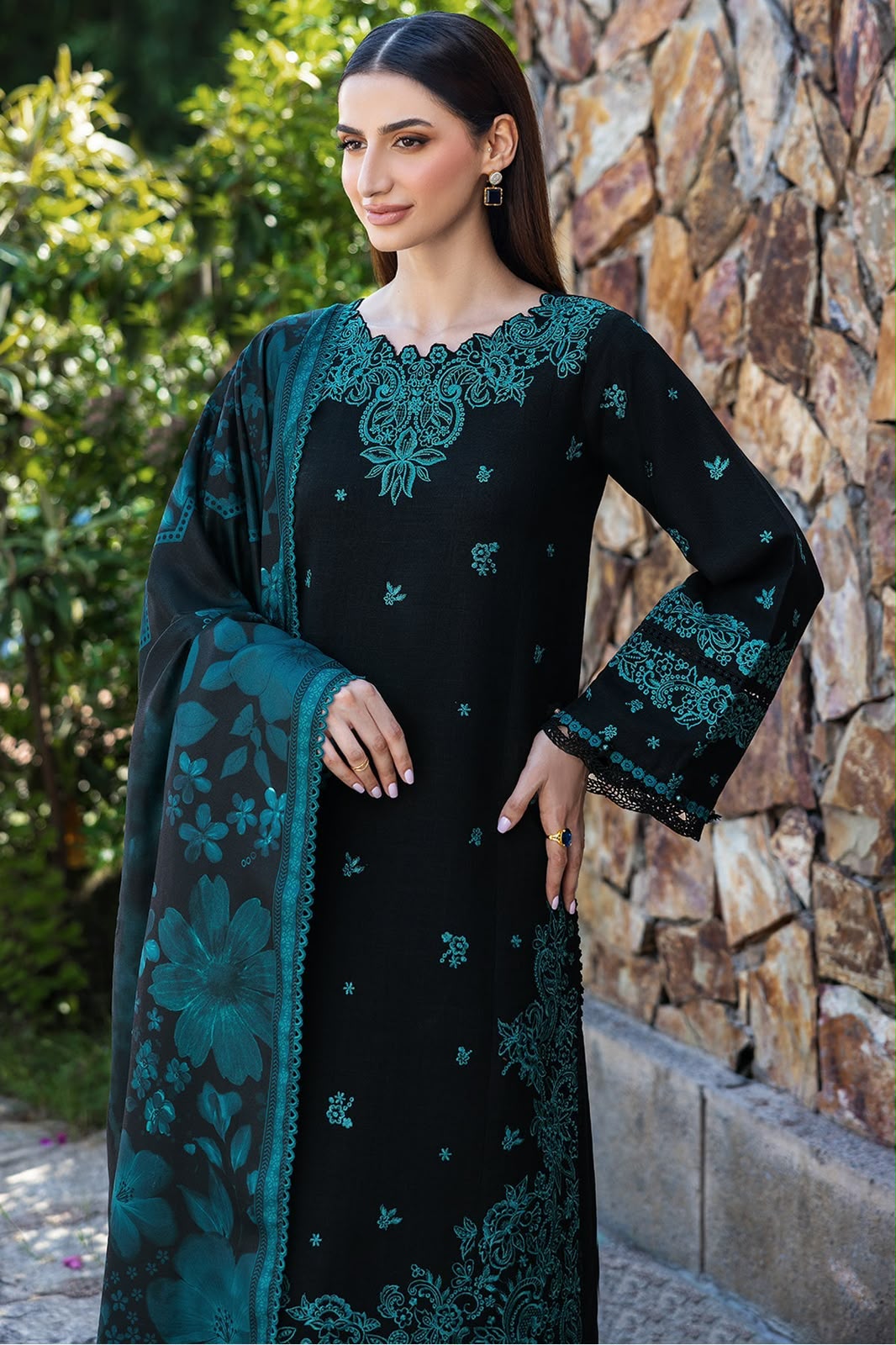 URGE — WINTER COLLECTION 2026–27
Pure Dhanak 3-Piece Embroidered Suit