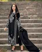 URGE — WINTER COLLECTION 2026–27
Pure Dhanak 3-Piece Embroidered Suit