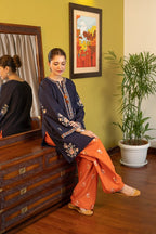 PURE DHANAK EMBROIDERED 2PC SUIT