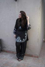 PURE DHANAK EMBROIDERED 2PC SUIT