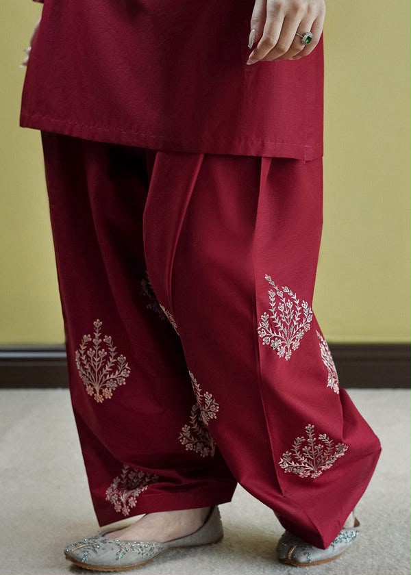 PURE DHANAK EMBROIDERED 2PC SUIT