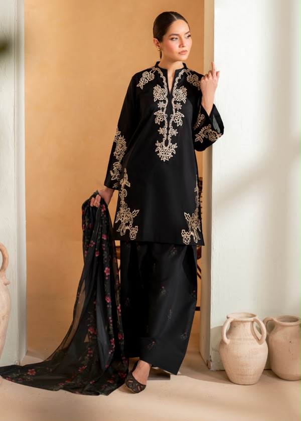 URGE — WINTER COLLECTION 2026–27
Pure Dhanak 3-Piece Embroidered Suit
