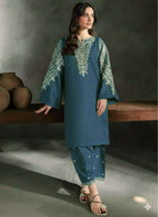 PURE DHANAK EMBROIDERED 2PC SUIT