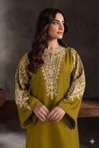 PURE DHANAK EMBROIDERED 2PC SUIT
