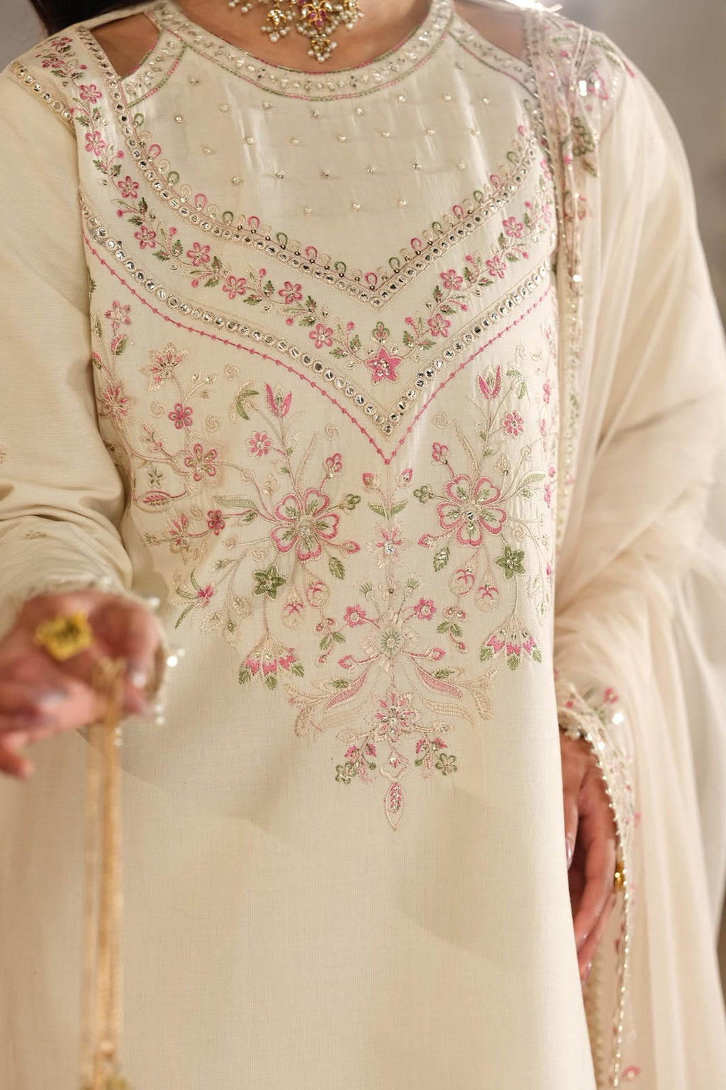 URGE — WINTER COLLECTION 2026–27
Pure Dhanak 3-Piece Embroidered Suit