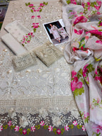 ELAF — WINTER COLLECTION 2026 
3-PIECE DHANAK EMBROIDERED SUIT
Brand Code: 121213