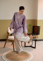 PURE DHANAK EMBROIDERED 2PC SUIT
