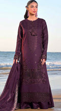IZEL — WINTER COLLECTION 2026 
3-PIECE DHANAK EMBROIDERED SUIT