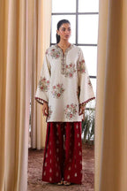 PURE DHANAK EMBROIDERED 2PC SUIT