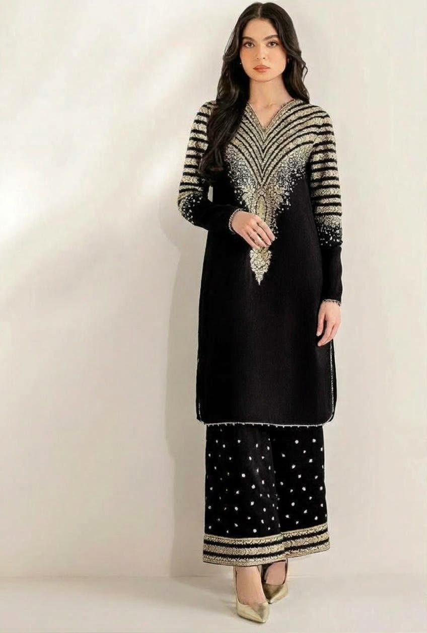 LAAM — WINTER COLLECTION 2026–27
Pure Dhanak 2-Piece Embroidered Suit