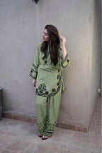 PURE DHANAK EMBROIDERED 2PC SUIT