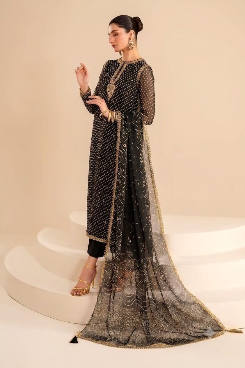 BAROOQUE EMBROIDERED CHIFFON SF-625