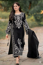 URGE — WINTER COLLECTION 2026–27
Pure Dhanak 3-Piece Embroidered Suit