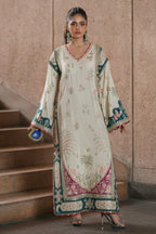 ETHNIC INSPIRED Luxury Kaftan Silk 3-Piece | Fully Heavy Embroidered