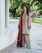 URGE — WINTER COLLECTION 2026–27
Pure Dhanak 3-Piece Embroidered Suit