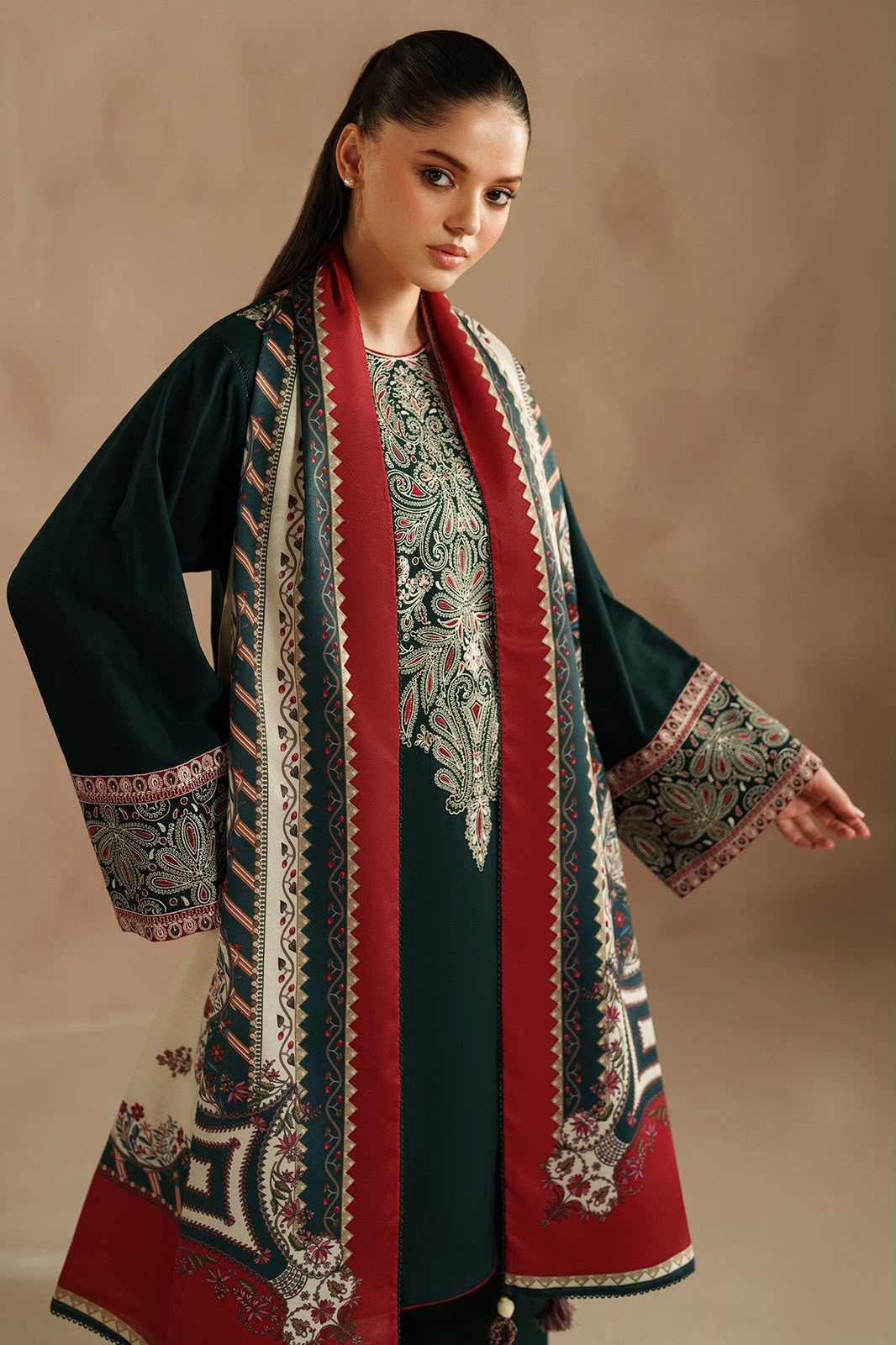 URGE — WINTER COLLECTION 2026–27
Pure Dhanak 3-Piece Embroidered Suit