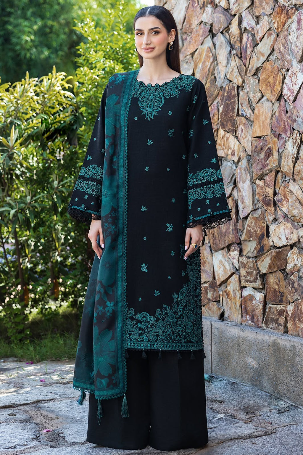 URGE — WINTER COLLECTION 2026–27
Pure Dhanak 3-Piece Embroidered Suit
