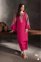 PURE DHANAK EMBROIDERED 2PC SUIT