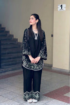 PURE DHANAK EMBROIDERED 2PC SUIT