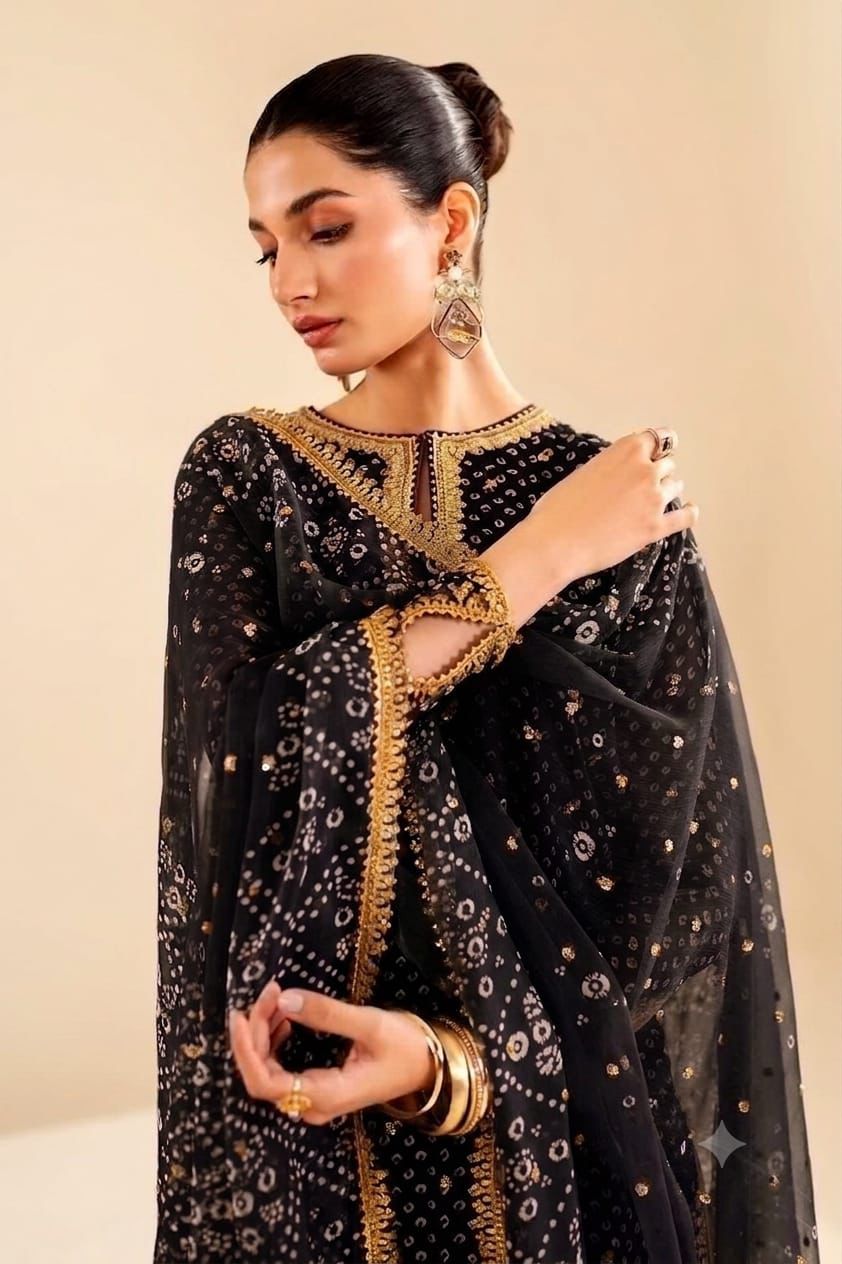 BAROOQUE EMBROIDERED CHIFFON SF-625