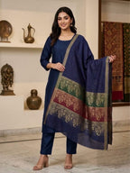 BAROSHA JACQUARD PASHMINA WOOL SHAWL WITH MARINA DHANAK | UNSTITCHED 3PC