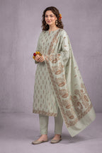DHANAK JACQUARD BAROSHA SELF-EMBROIDERED UNSTITCHED 3PC