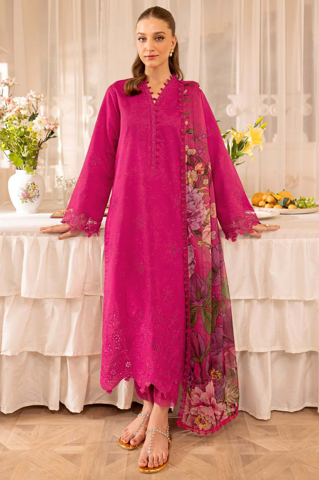 URGE — WINTER COLLECTION 2026–27
Pure Dhanak 3-Piece Embroidered Suit