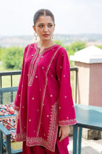 PURE DHANAK EMBROIDERED 2PC SUIT
