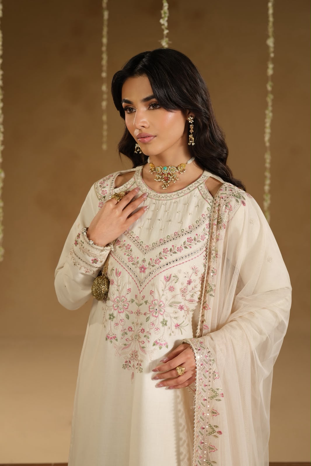 URGE — WINTER COLLECTION 2026–27
Pure Dhanak 3-Piece Embroidered Suit