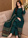 NEW WINTER KHADDI JACQUARD SUSI - SELF-DESIGNING UNSTITCHED 3PC