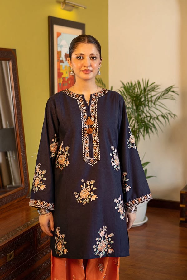 PURE DHANAK EMBROIDERED 2PC SUIT