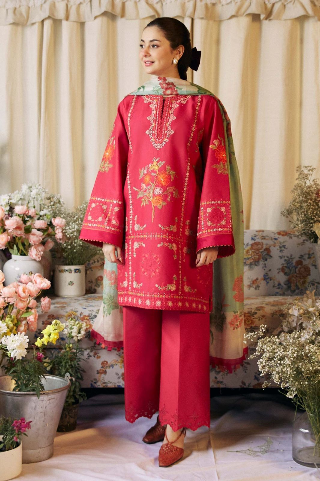 URGE — WINTER COLLECTION 2026–27
Pure Dhanak 3-Piece Embroidered Suit