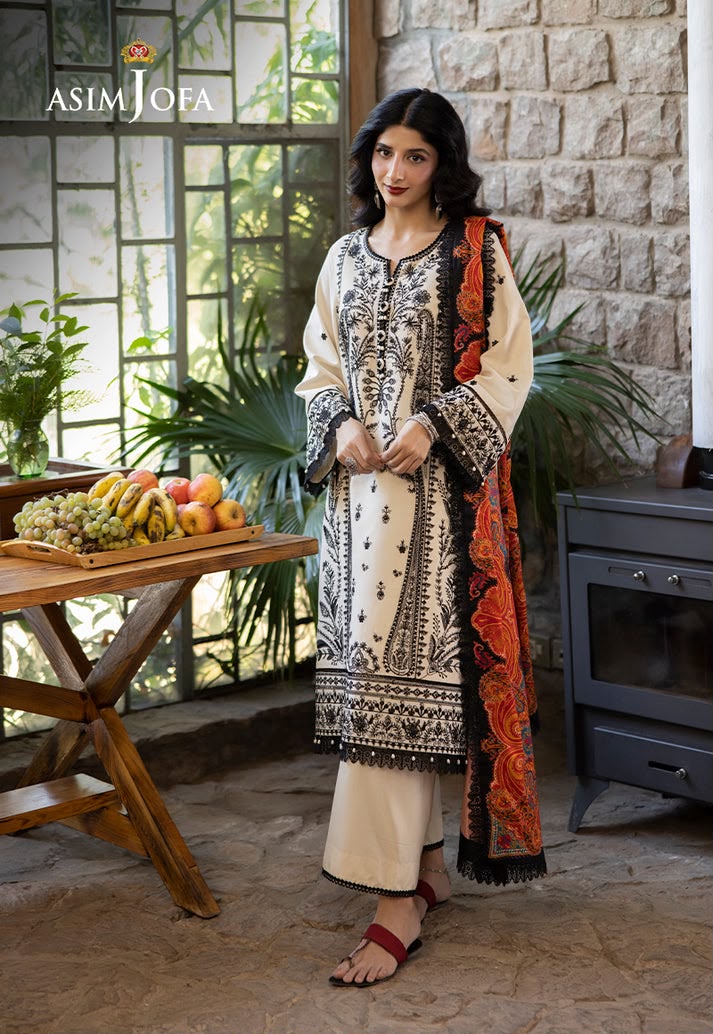 URGE — WINTER COLLECTION 2026–27
Pure Dhanak 3-Piece Embroidered Suit