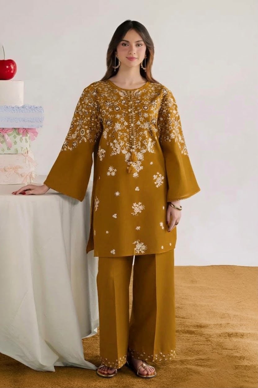 LAAM — WINTER COLLECTION 2026–27
Pure Dhanak 2-Piece Embroidered Suit