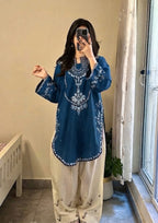 PURE DHANAK EMBROIDERED 2PC SUIT