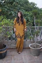 PURE DHANAK EMBROIDERED 2PC SUIT